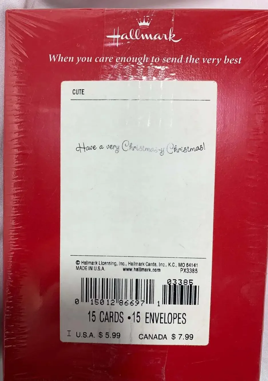 Hallmark Christmas Cards